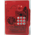 4-1/2"x3-1/4"x4-3/4" Red Electronic Safe Bank